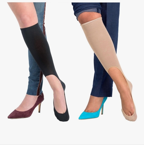 Brown No-Show Knee High Socks - Picture 12 of 12